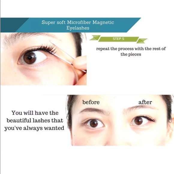 LashQueen Magnetic Eyelashes4pcs Of Magn - Picture 6 of 7